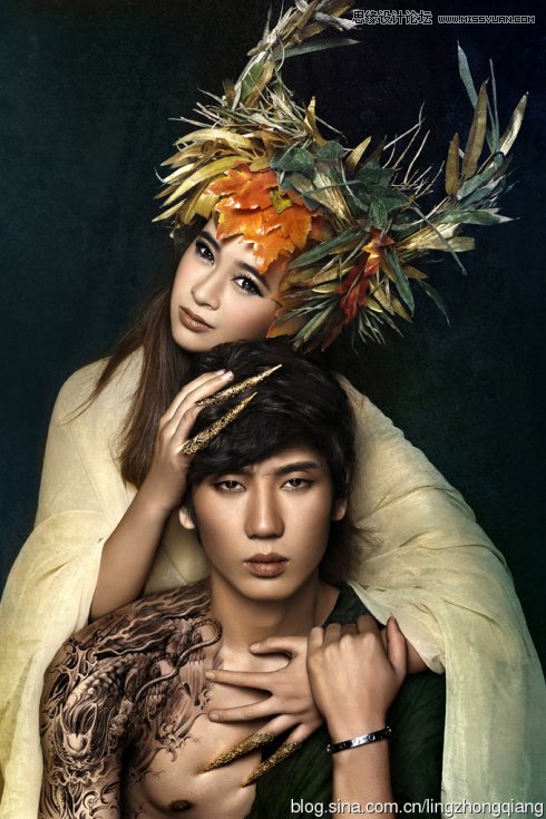 Photoshop调出人像照片质感的金属肤色效果 全福编程网