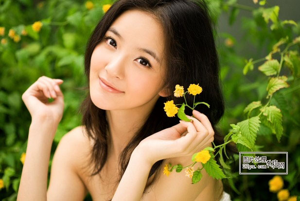 Photoshop给外景美女照片增加唯美的橙黄色 全福编程网教程